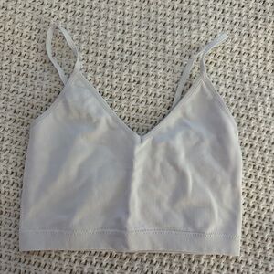 White Ribbed Women's tank top GARAGE